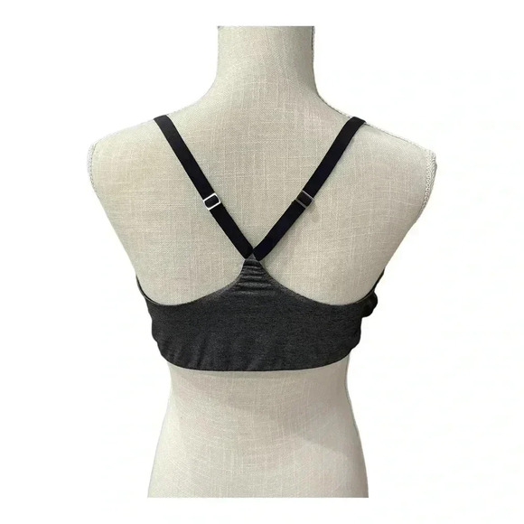 Adore Me Helynn Plunge Dark Gray Racerback Bra Wireless Womens size 38D - Picture 3 of 10